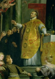 De Visie van St. Ignatius van Loyola (detail) door Peter Paul Rubens